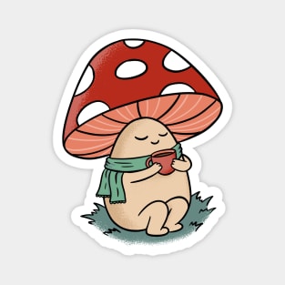 Cozy Mushroom Magnet