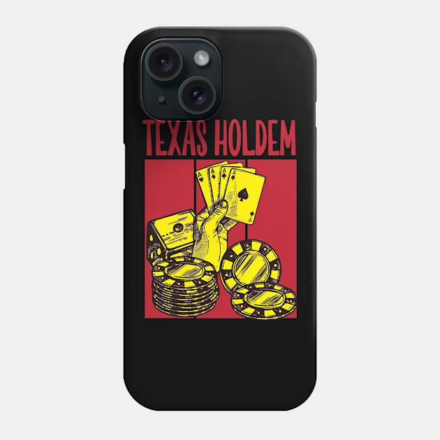 texas poker pure luck Phone Case by wiswisna