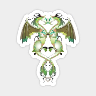 Earthen Love Dragons Magnet