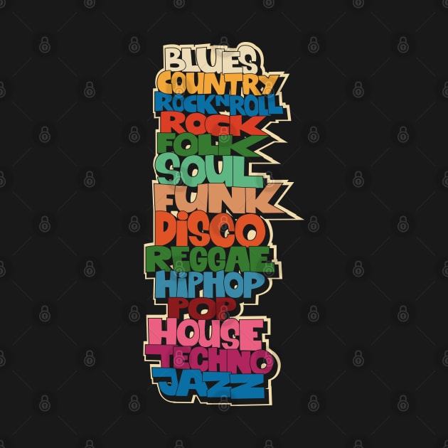 Soul, Funk, Disco, House and other Music Styles.  - Super stylish funky Design! by Boogosh