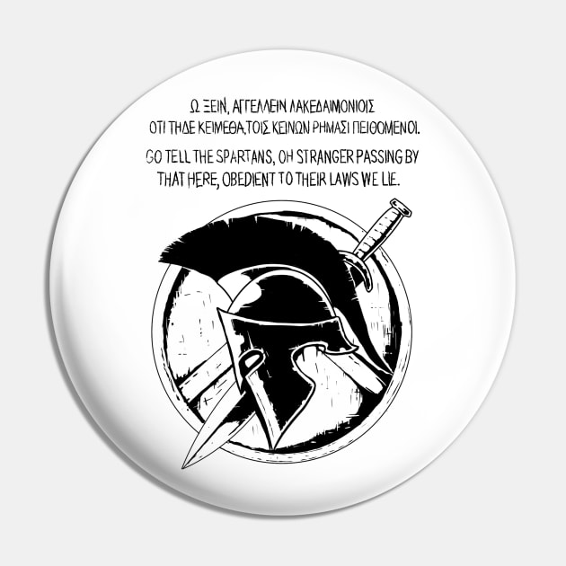 Spartan Pin by Hellustrations