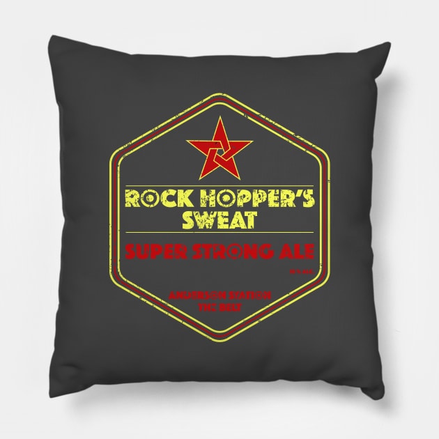 ROCK HOPPER'S SWEAT Pillow by KARMADESIGNER T-SHIRT SHOP