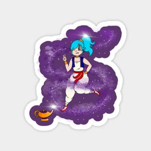 Bulma Genie in a Bottle Magnet