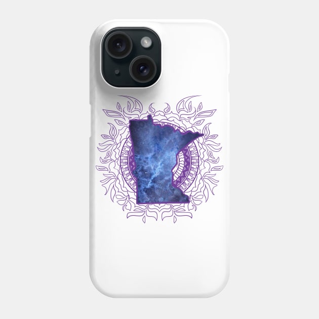 Minnesota Mandala Phone Case by Manfish Inc.