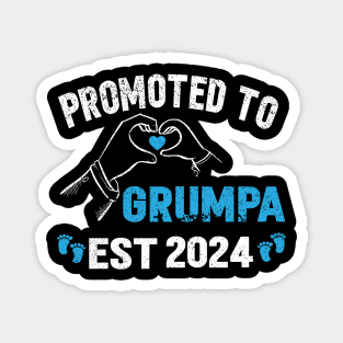 Promoted to grandpa 2024, grunpa 2024, new preganncy annoucement 2024 Magnet