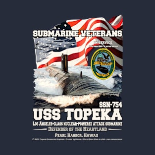 USS Topeka SSN-754 US Navy Submarine veterans T-Shirt