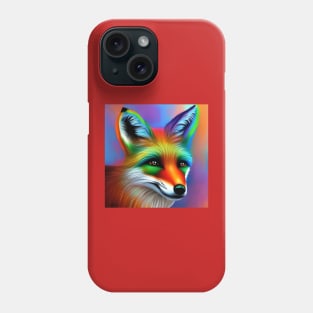 Fox Rainbow Painting Phone Case