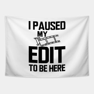 Editor - I paused my edit to be here Tapestry