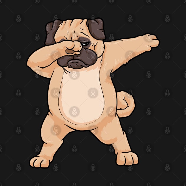 Cool dabbing pug by Markus Schnabel