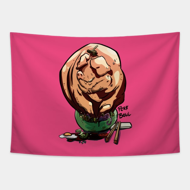 Pork Bowl Tapestry by ruhefuchs