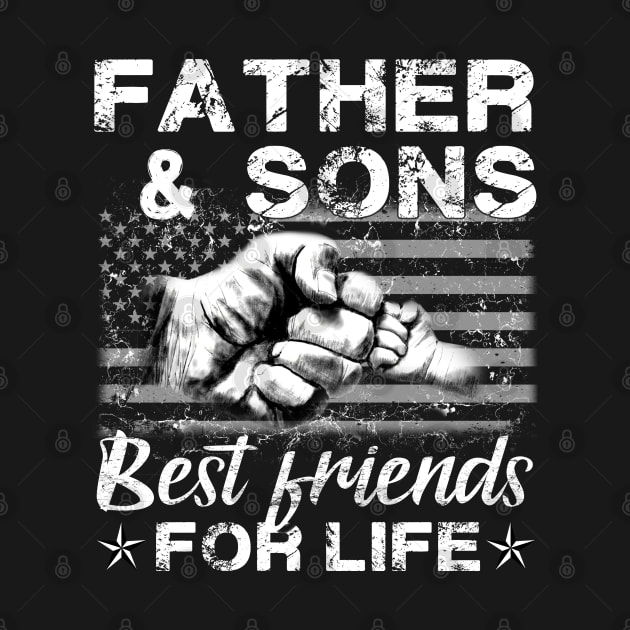 Father and Sons Best Friends for Life Family Matching Family by Otis Patrick