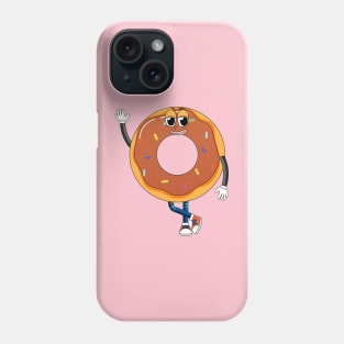 Donut cartoon character Phone Case