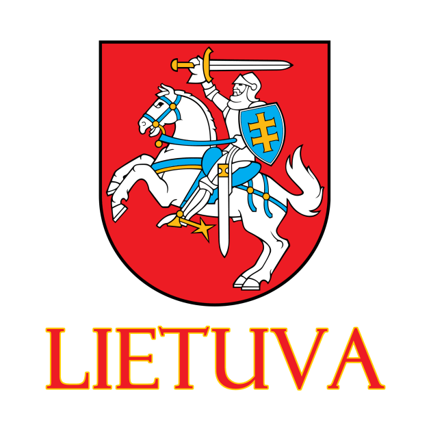 Lithuania - Coat of Arms Design (Lithuanian Text) by Naves