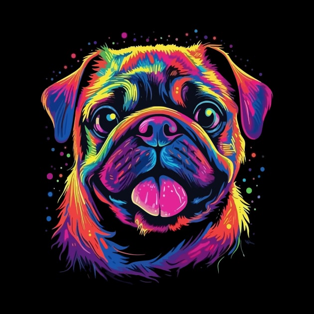 Pug Smiling by JH Mart