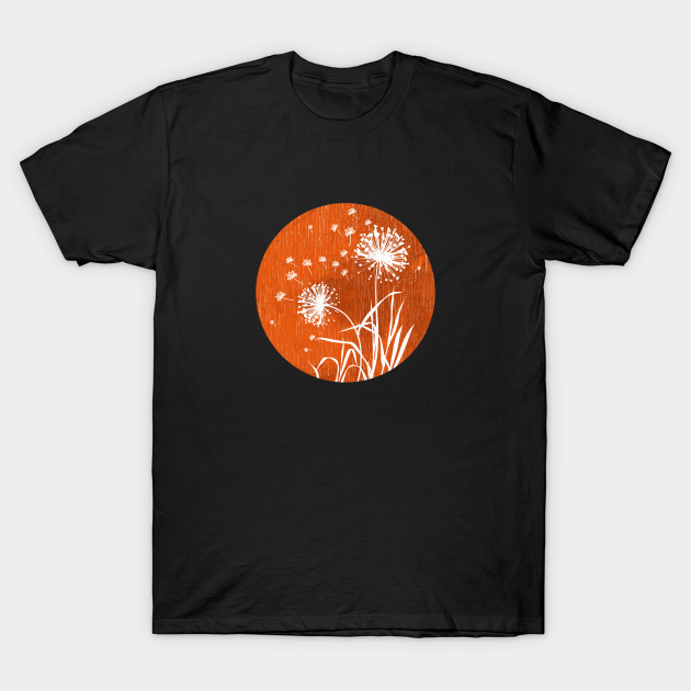 Dandelions By The Rain - Raindrops - T-Shirt