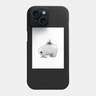 Polar Bear with Cake - Happy Birthday Phone Case