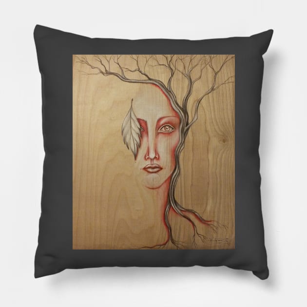 One With Nature Pillow by HeatherHenry