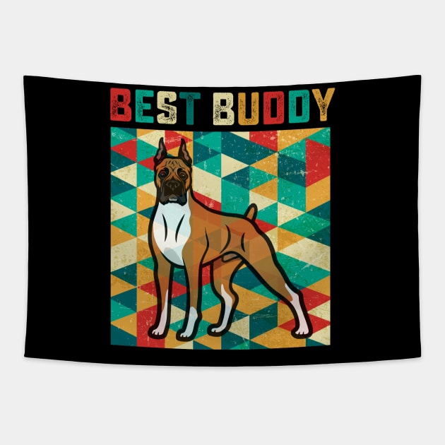 Best Buddy Boxer Tapestry by danieldamssm