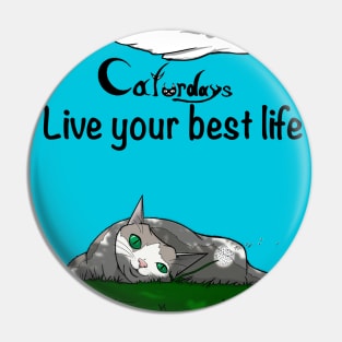 Live your best life caturdays Pin