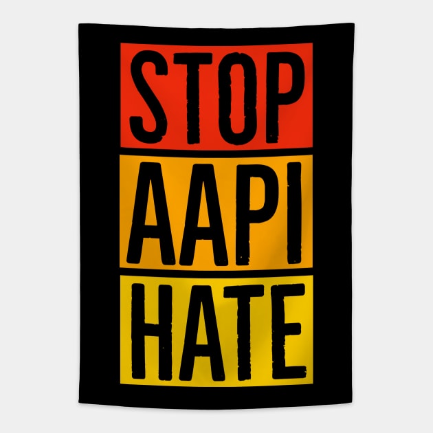 Stop AAPI Hate Tapestry by Suzhi Q