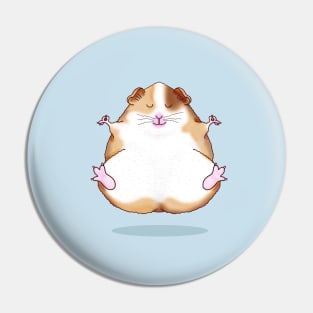 Zen Guinea Pig Meditating Pin