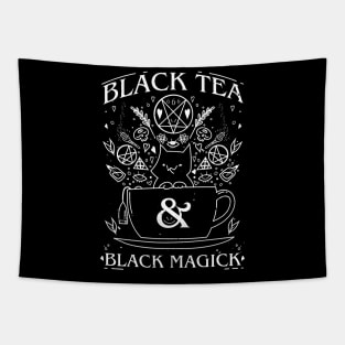 Black Tea and Black Magick Tapestry