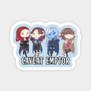 Chibi Caveat Emptor Magnet