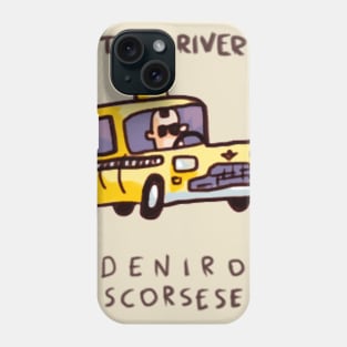 Taxi Driver scribble poster Phone Case