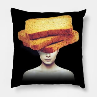 Bread head portrait Pillow