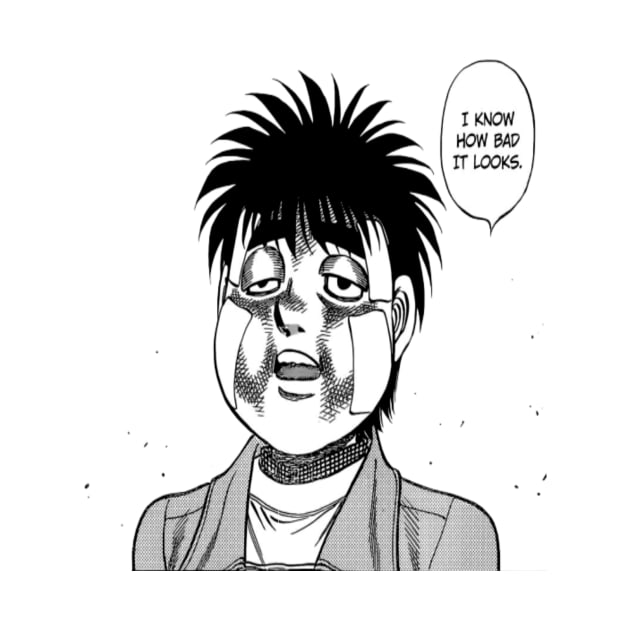 Hajime no Ippo - Ippo Makunouchi with Funny Injured Face by BadassManga