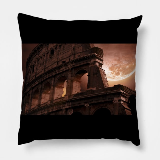 Moonlit Colosseum by focusln Pillow by Darn Doggie Club by focusln