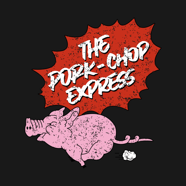 The Pork Chop Express Retro Vintage by liora natalia