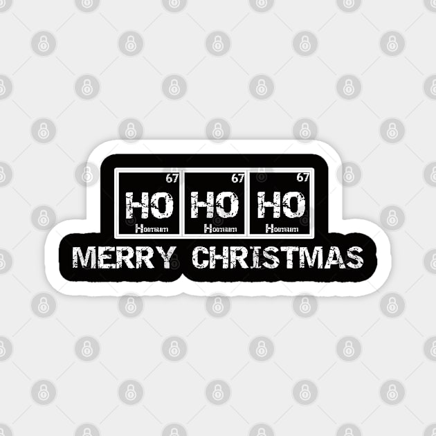 The merry Christmas element white design Magnet by Samuelproductions19