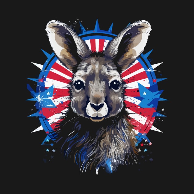 Patriotic Kangaroo by JH Mart