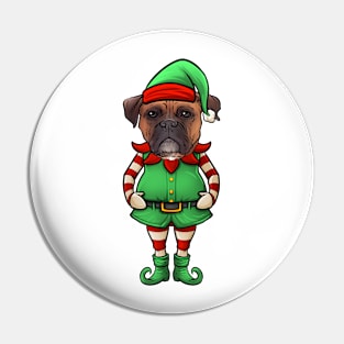 Boxer Christmas Elf Pin
