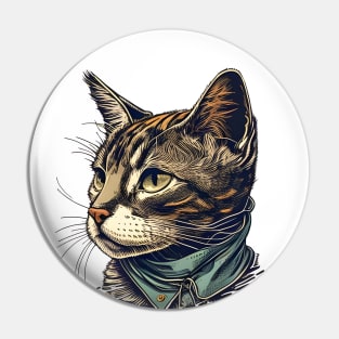 Cool Cat Dad Lover Pin