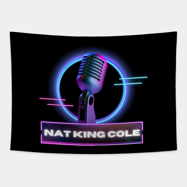 Nat King Cole // Old Mic Tapestry by Mamamiyah