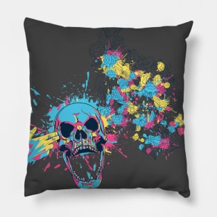 Colorful Headshot Pillow