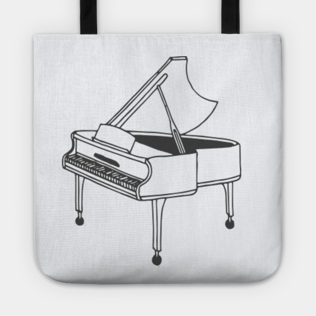 piano tote bag