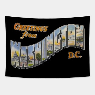 Greetings from Washington DC Tapestry
