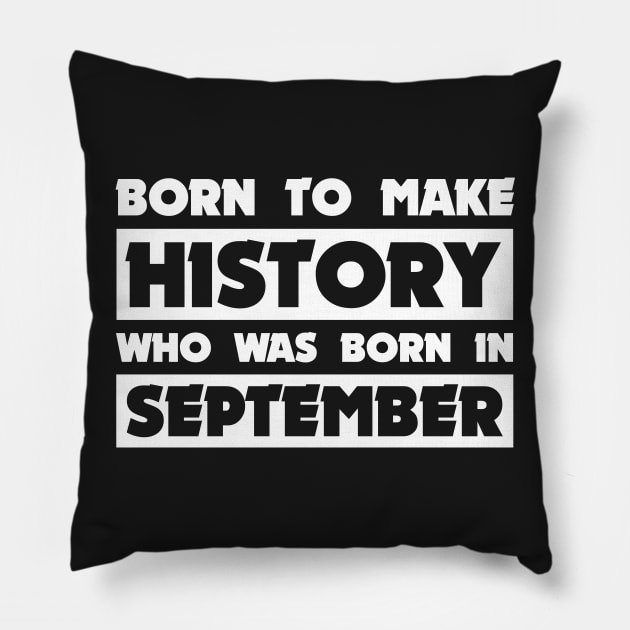 Born To Make History Pillow by drone