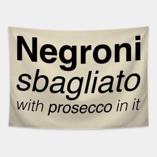 Negroni sbagliato with prosecco in it Tapestry