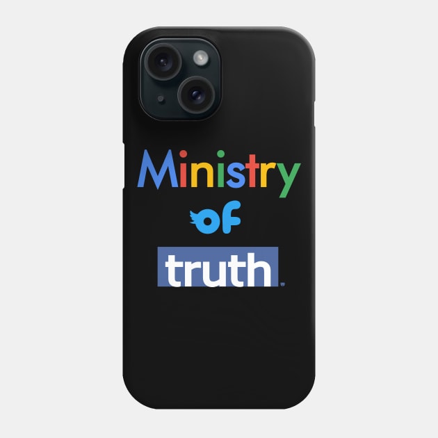 1984 Ministry of Truth Anti Social Media Big Tech Propaganda Phone Case by SmokyKitten