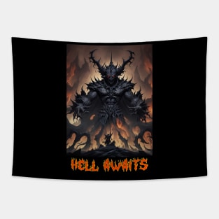 Hell Awaits Tapestry