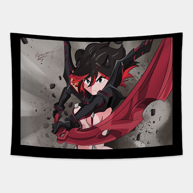 Ryuko Matoi Tapestry by Klaudiapasqui 96