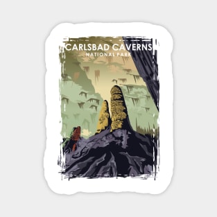 Carlsbad Caverns National Park Vintage Travel Poster Magnet