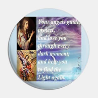 Angel guides Pin