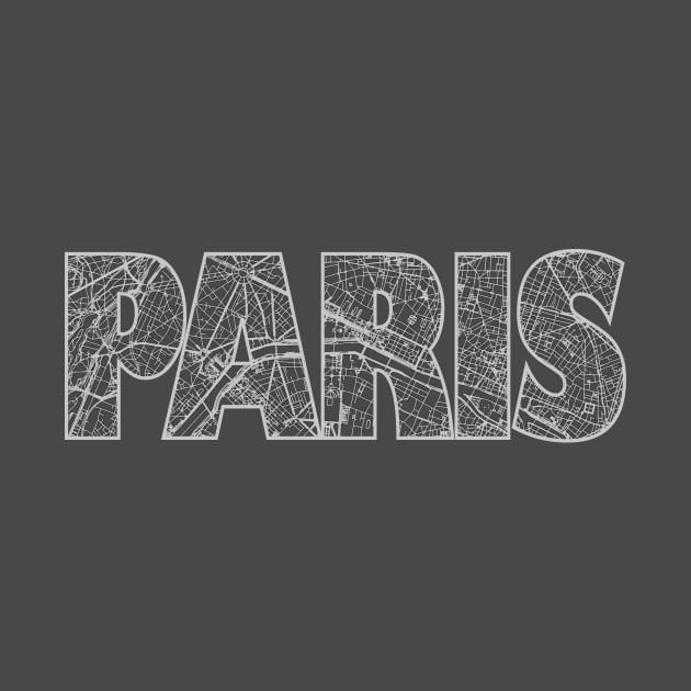 Paris Street Map by thestreetslocal