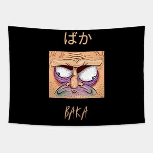 Funny Anime Baka Weird Face - Style 01 Both Tapestry