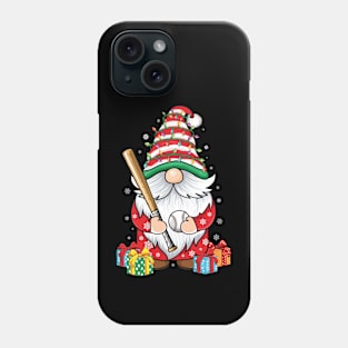 cute gnomes Baseball lover's funny Christmas gnome baseball Phone Case